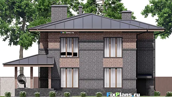 Проект двухэтажного дома 16х17 м S249м2 F-14399