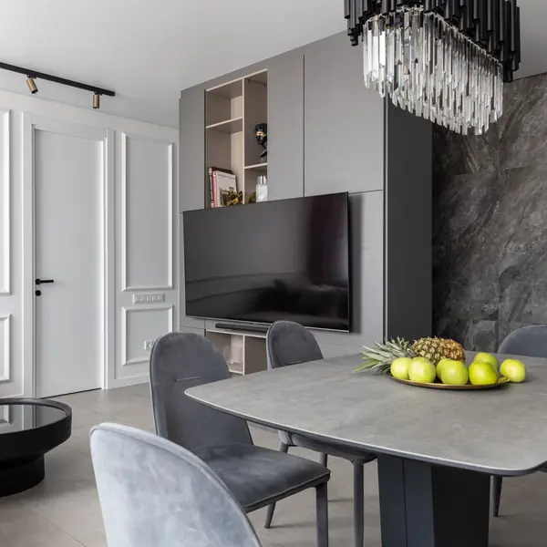 Квартира в серых тонах