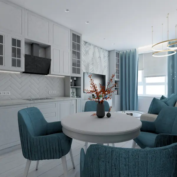 Кухня-гостиная. Москва, 1ый Котляковский переулок