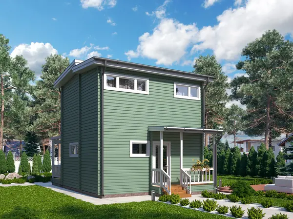 Дом из клеёного бруса сезонного проживания "Визит 2"