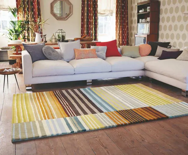 Фото ярких современных ковров в интерьере