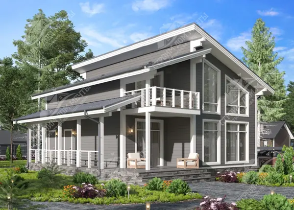 Дом 11,15х10,15 м, в 2 этажа