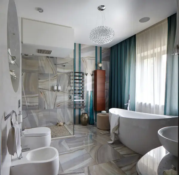 Ванная и санузел в современном стиле.