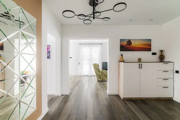 Дом в Назарьево 175 кв. м. Проектные решения 1-го этажа.