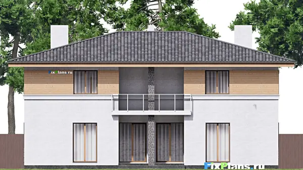 Проект двухэтажного дома 16х17 м S317м2 F-16667