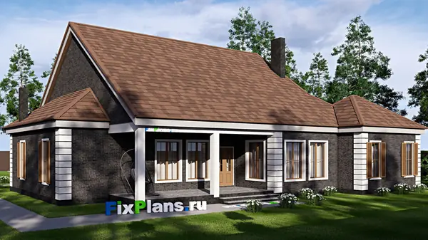 Проект одноэтажного дома 27х20м S297м2 F-17090