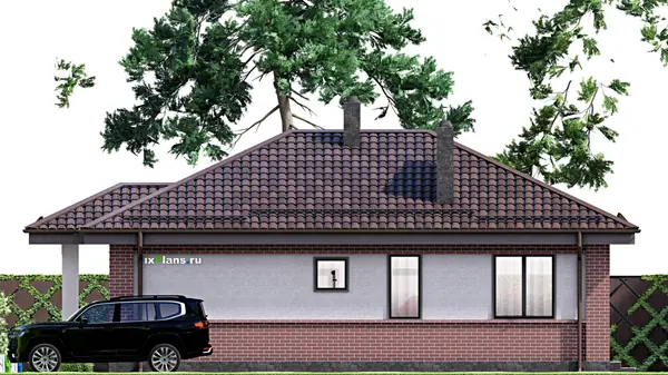Проект одноэтажного дома 9х12м S74м2 F-16874