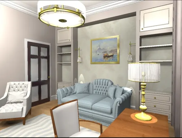 Визуализация кабинета.квартира 230 м.кв.