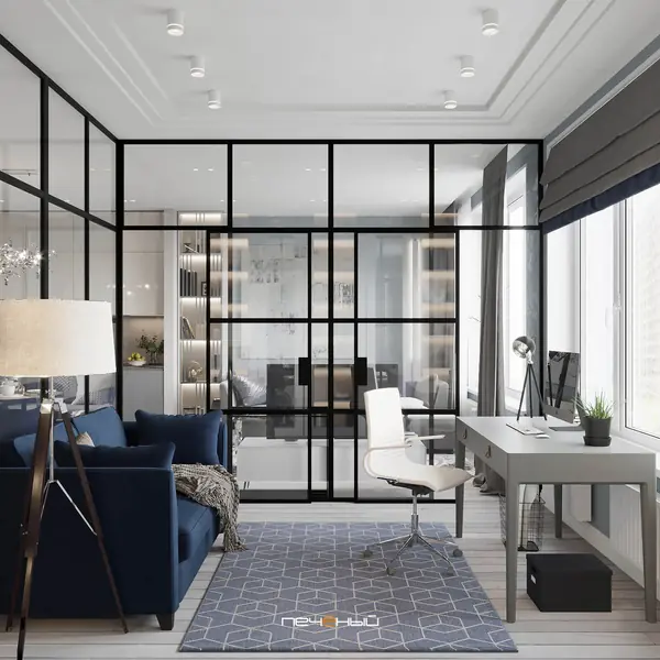 Современная трёшка в пастельных тонах