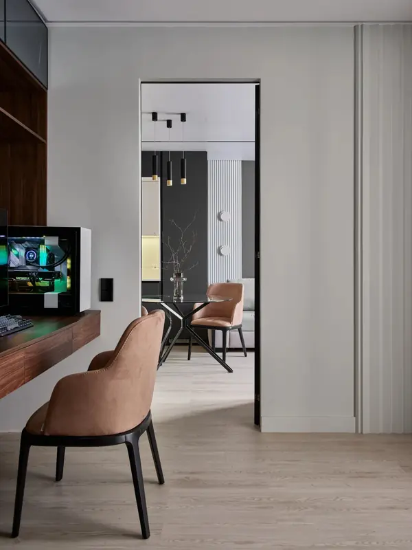 Дизайн проект квартиры 60м2. Кабинет