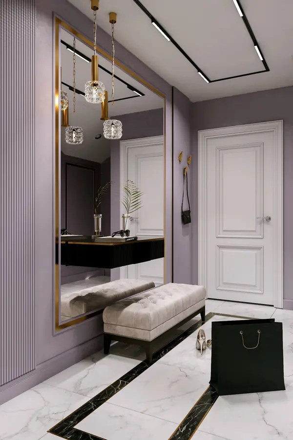 Дизайн-проект Мансарда, Неоклассика