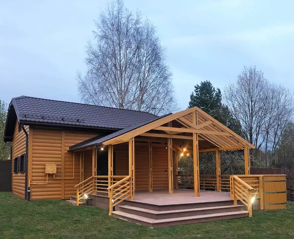 Терраса из лиственницы