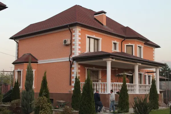 Фасад с гибким камнем