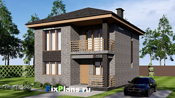 Проект двухэтажного дома 13х9 м S136м2 F-17018