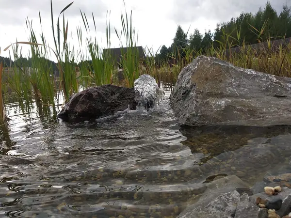 Декоративный водоём в п. Огурдино (Пермский край)