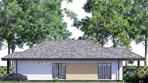 Проект одноэтажного дома 10х19м S123м2 F-18080