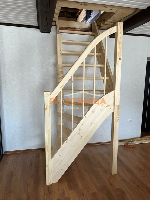 Готовая деревянная лестница ЛС-91М