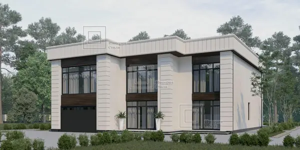 Проект дома с эксплуатируемой кровлей