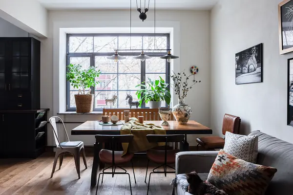 Квартира в Москве в стиле "Брутальный сканди"