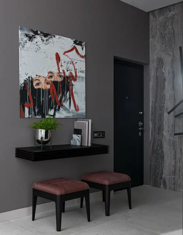 Apartment with grey shades in Saint-Petersburg