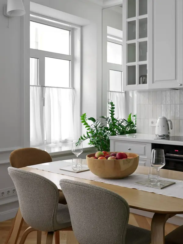 Дизайн и ремонт квартиры в Пречистенском переулке — Зелёный лейтмотив