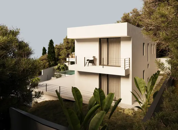 Дом на склоне