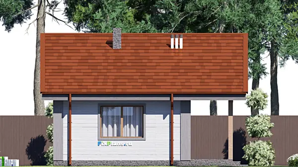 Проект одноэтажного дома 10х8м S48м2 F-18116