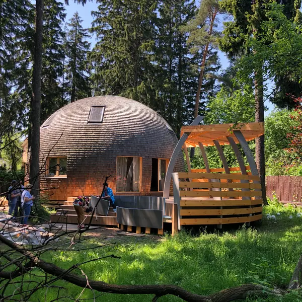 Необычная веранда (и терраса) к Необычному Дому (проект "Фазенда-лайф")