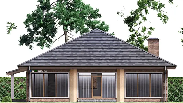 Проект одноэтажного дома 15х16м S305м2 F-14669