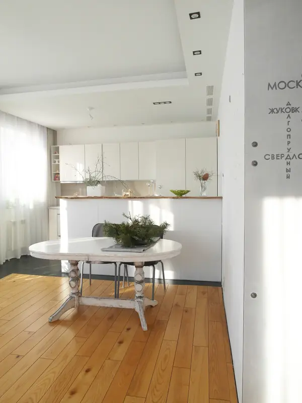 Кухня-гостиная в загородном доме