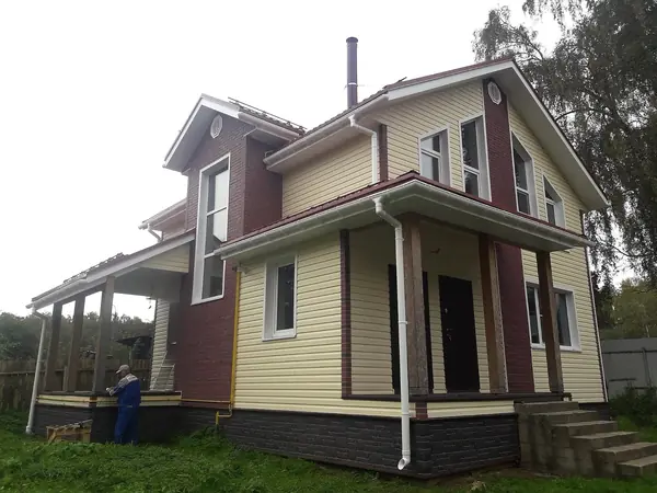 Фасады домов с материалами Docke