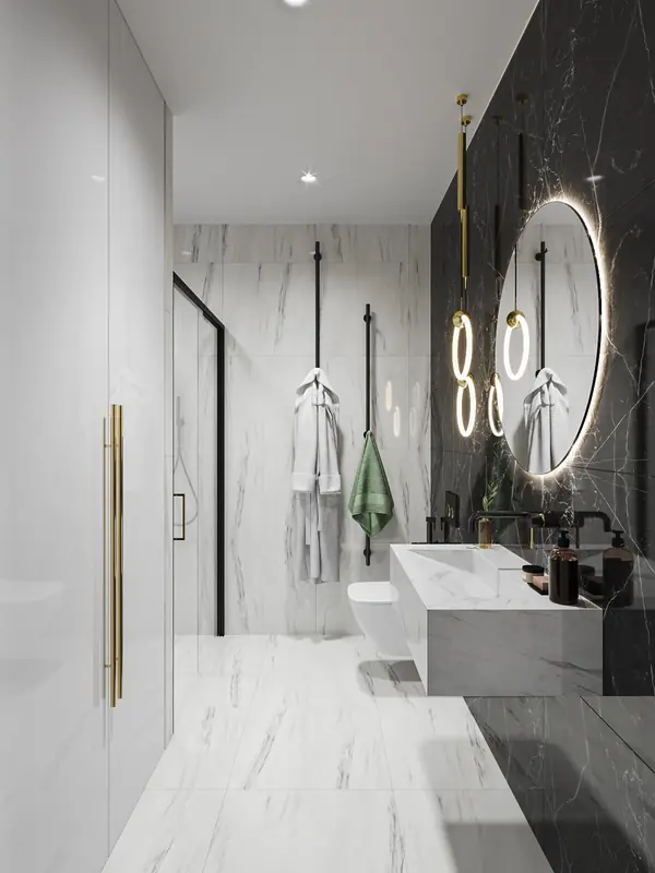 Яркий неоклассический интерьер