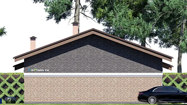 Проект одноэтажного дома 10х15м S129м2 F-14930