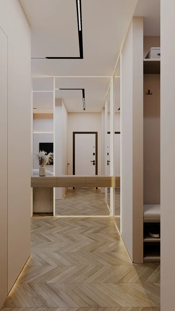 Дизайн-проект трехкомнатной квартиры 90 м2