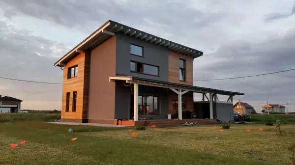 Дом 150м2 из газобетона для молодой семьи