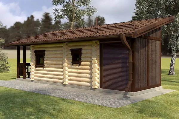 Баня - хозблок