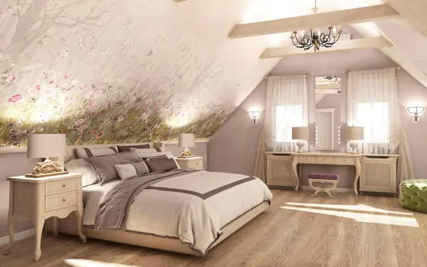 Мансардный этаж в загородном доме