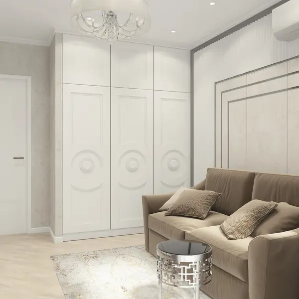 Нежнейший дизайн трехкомнатной квартиры