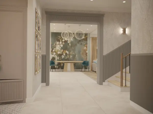 Дом с теплой, семейной атмосферой. 1 этаж