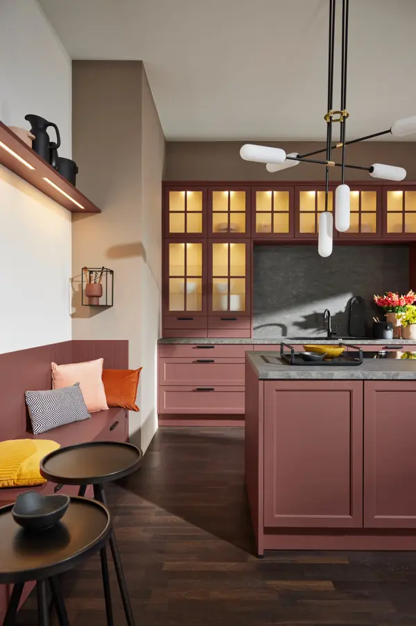 Lugano Lack - Hennarot softmatt