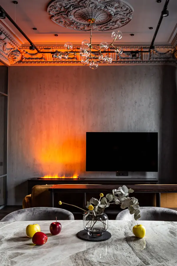 Черный интерьер 66 м.кв.