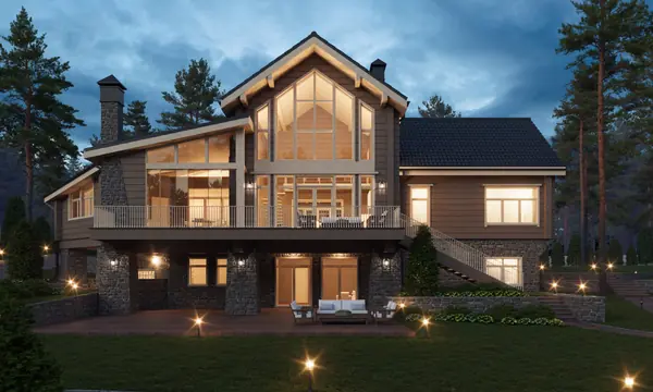 Проект дома на склоне