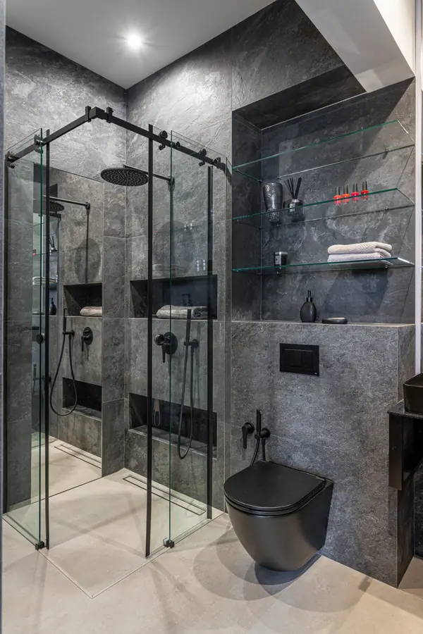 Душевая комната в Клубном доме «Sinatra»