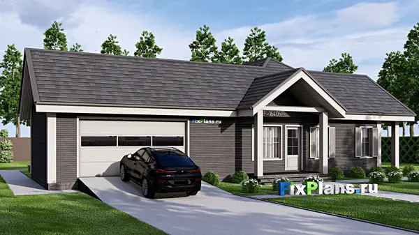 Проект одноэтажного дома 14х20м S150м2 F-16406