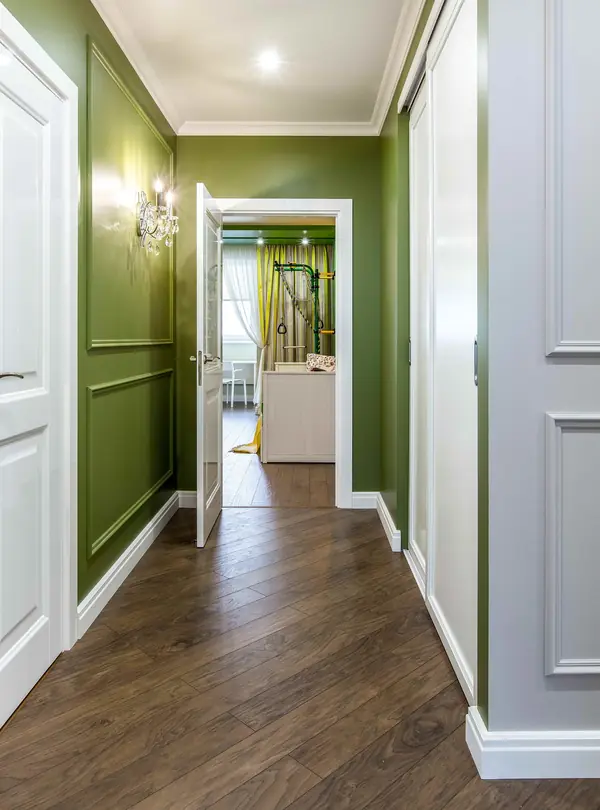 Интерьер с зелеными акцентами