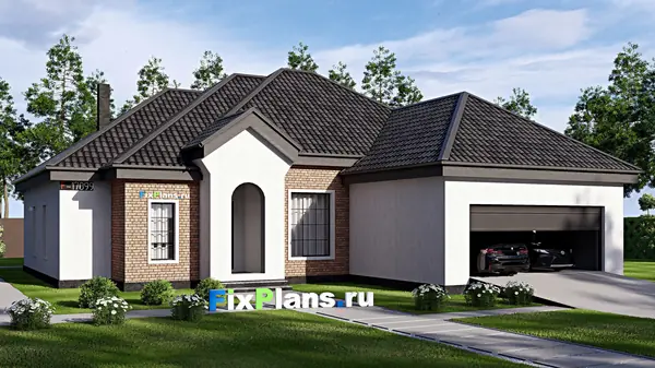 Проект одноэтажного дома 16х20м S216м2 F-17099