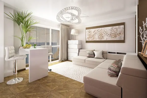 Типовая квартира - студия 1И4, 26 м.кв