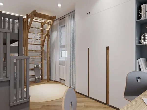 Небольшая детская  для двух мальчиков