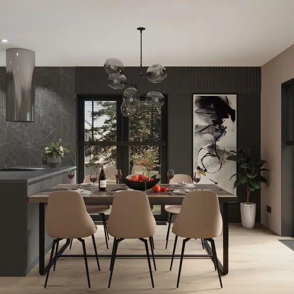 Дизайн-проект дома, площадью 110 м2 в г. Новосибирск. Кольцово