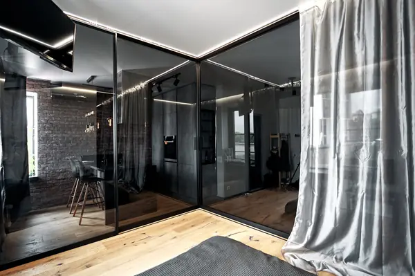 Угловая интерьерная перегородка raumplus